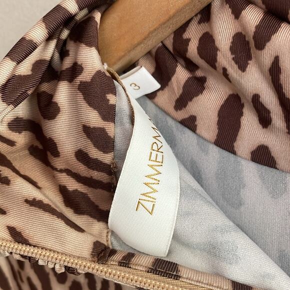 ZIMMERMANN Espionage Leopard Jersey Turtleneck - Picture 11 of 16